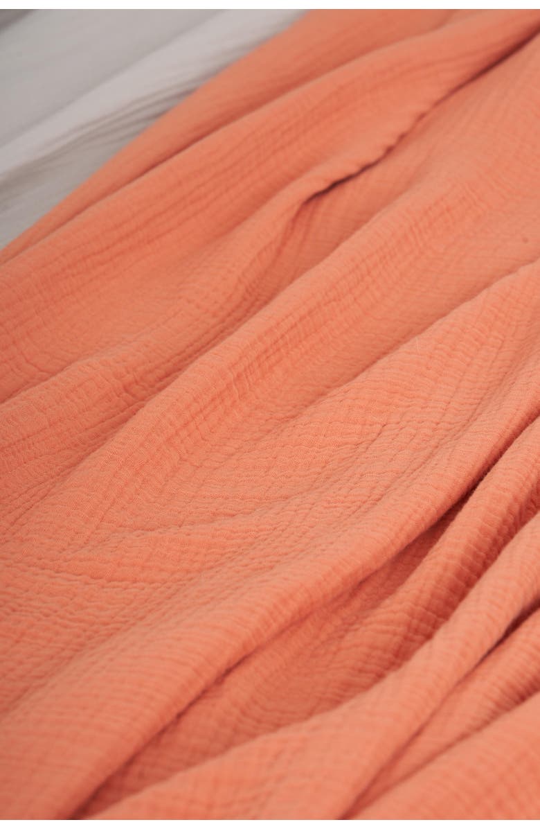 carol & frank Ryker Melon Queen Gauze Coverlet, Alternate, color, Orange
