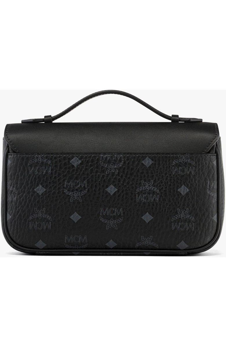 MCM Tracy Crossbody in Visetos Leather Mix, Alternate, color, Black