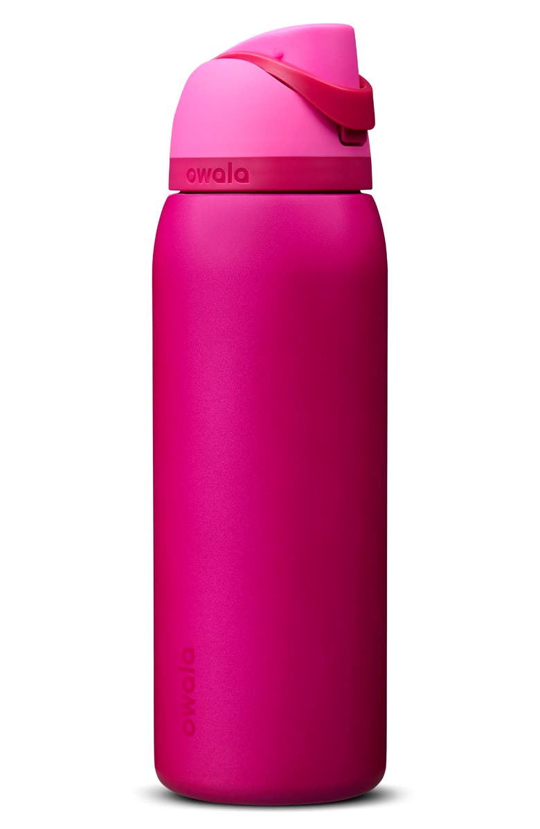 Owala FreeSip<sup>®</sup> 24-Ounce Stainless Steel Water Bottle, Main, color, Pink