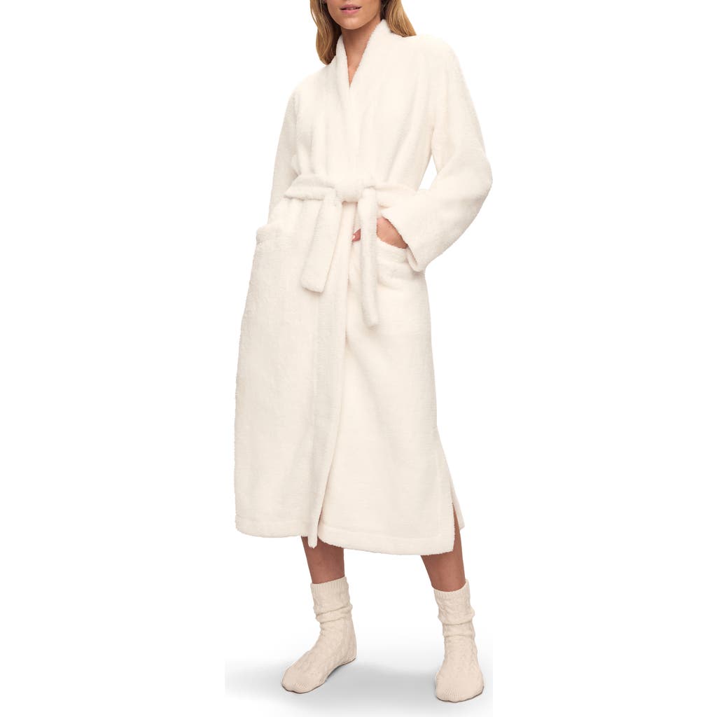 Eberjey Renew Plush Long Sleep Robe In Ivory