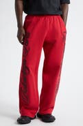 Balenciaga Embroidered Baggy Fleece Pants