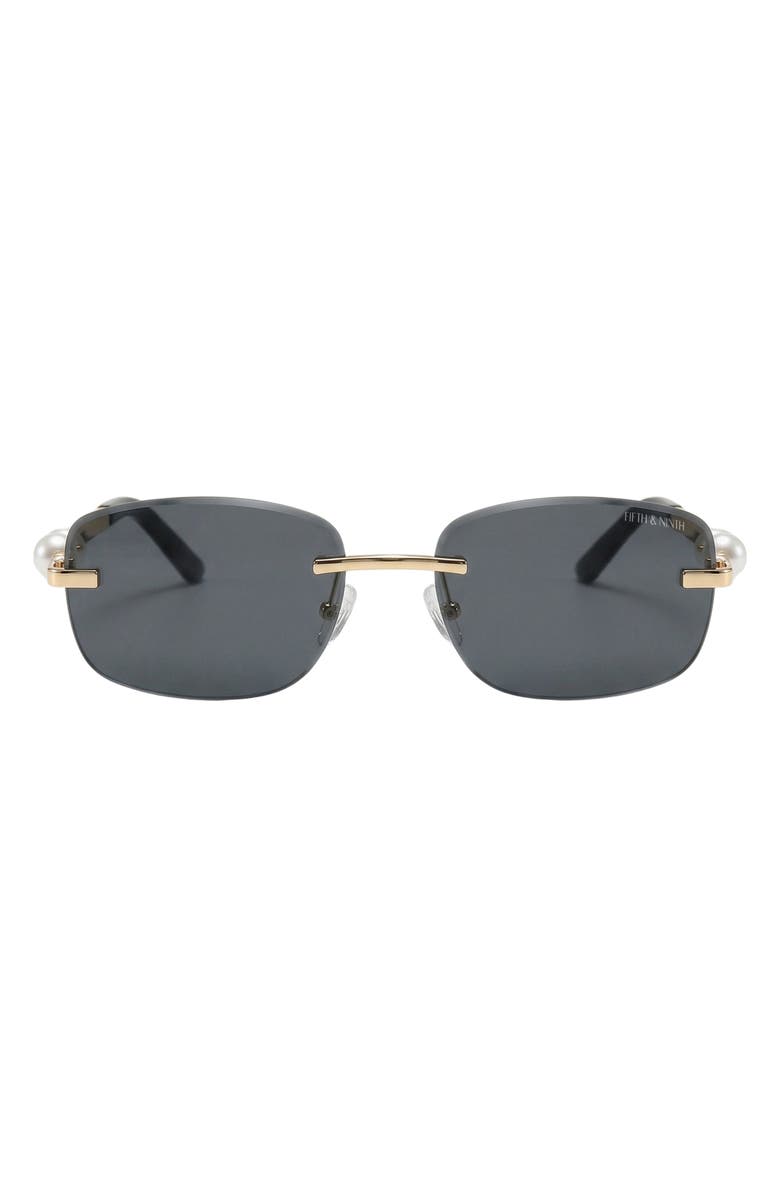 Fifth & Ninth Perla 57mm Rectangular Sunglasses, Main, color,