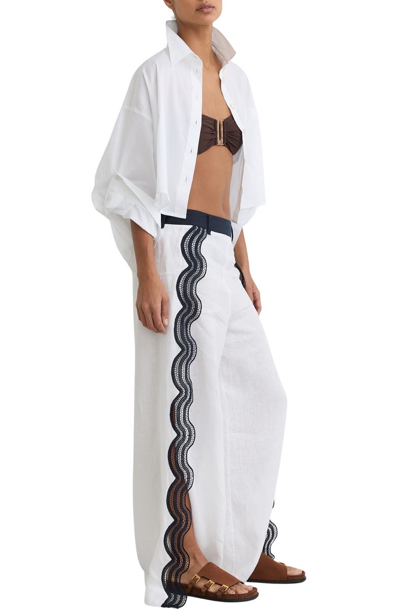 Reiss Lauren Slide Sandal, Alternate, color, Tan