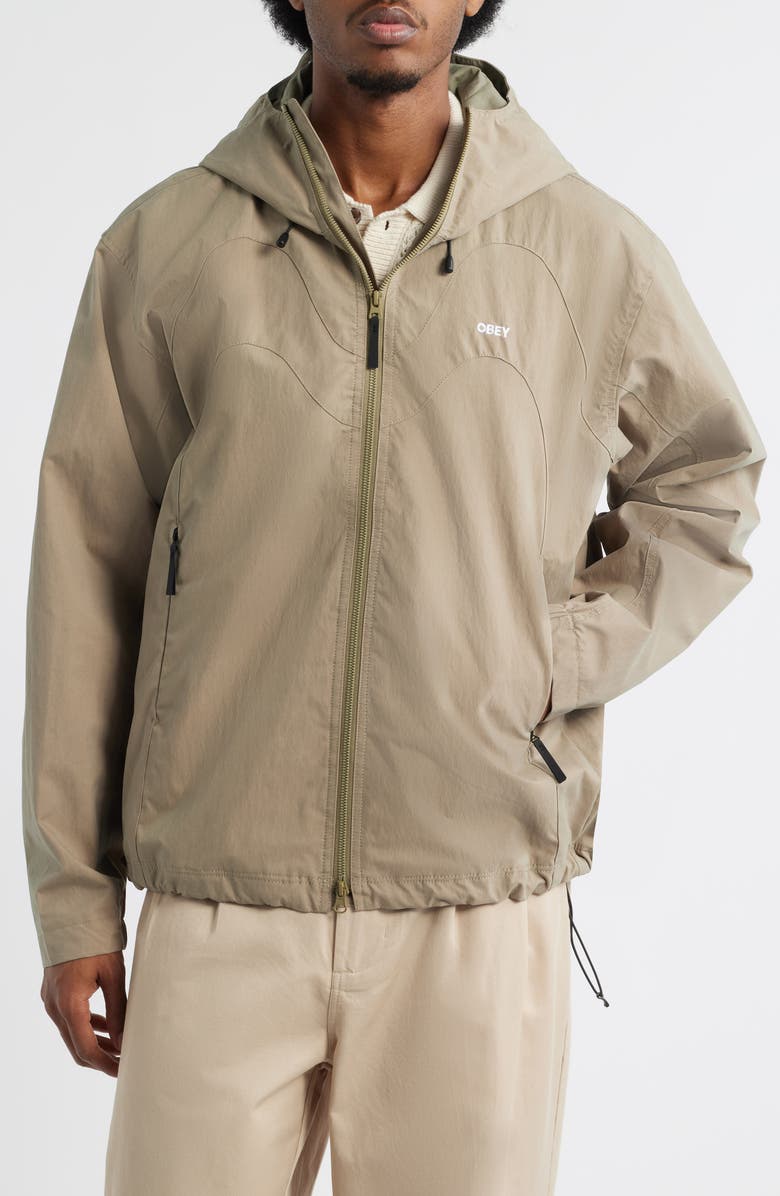 Obey Sota Hooded Jacket, Alternate, color, Mermaid