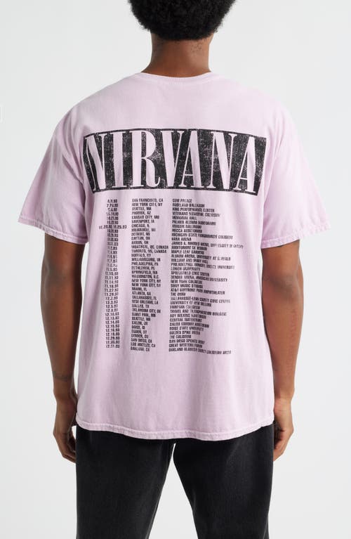 Merch Traffic Nirvana Smiley Live Graphic T-shirt In Pink