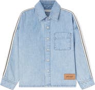 Palm Angels Kids' Track Chambray Shirt