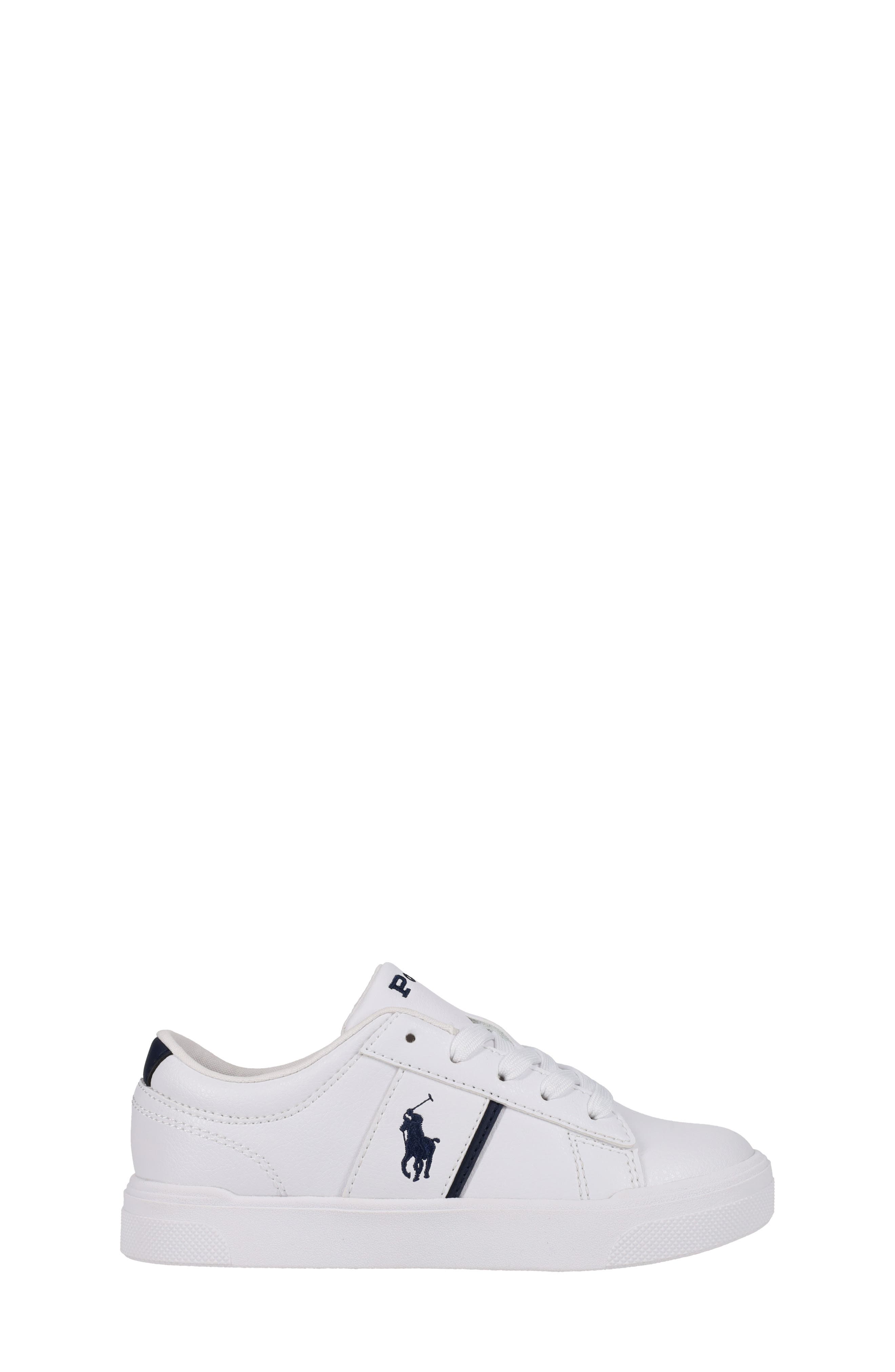 Ralph Lauren Kids' Telly Sneaker, Main, color, White/Navy