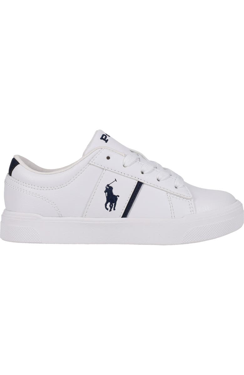 Ralph Lauren Kids' Telly Sneaker, Main, color, White/Navy