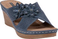 GOOD CHOICE NEW YORK Nylie Platform Wedge Slide Sandal
