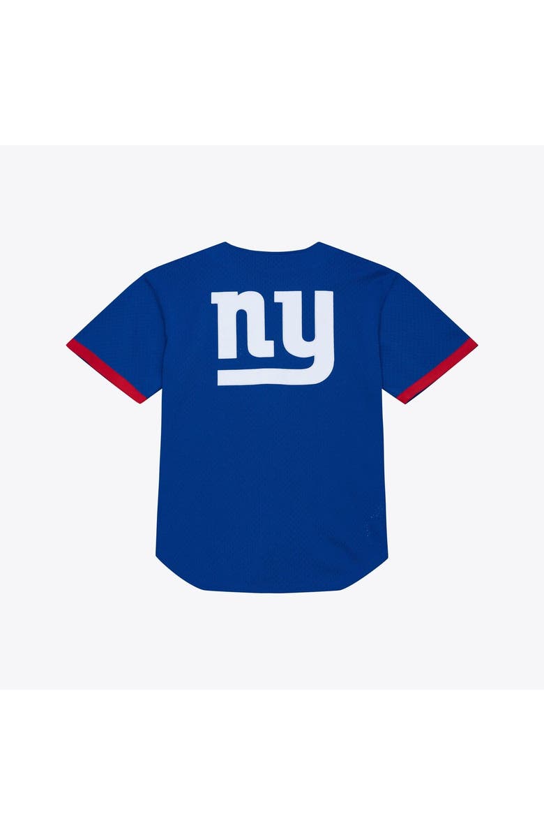 Mitchell & Ness Men's Mitchell & Ness  Royal New York Giants Head Coach Mesh Full-Button Fashion Jersey, Alternate, color, Royal