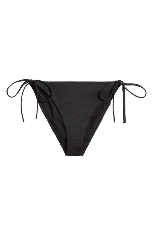 Nike Tie Side Bikini Bottoms In Black