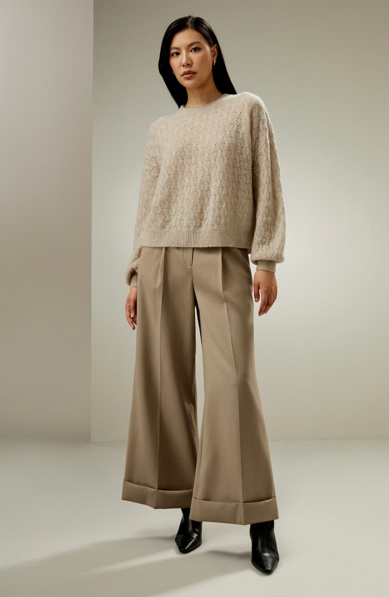 Lilysilk Silk-cashmere Blend Sweater for Women, Alternate, color, Beige