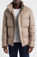 BOSS Doverso Quilted Hooded Wool Puffer Coat