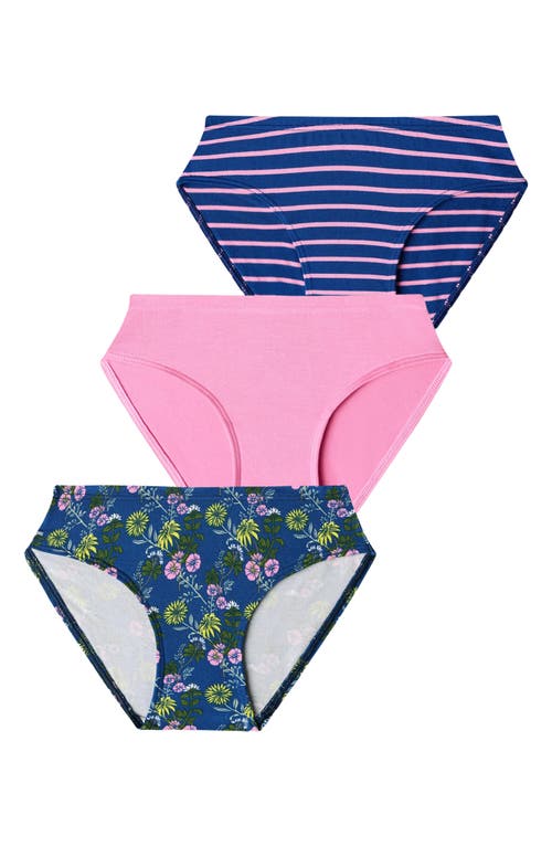 Meundies Kids' Feelfree Assorted 3-pack Bikini Briefs In Multi