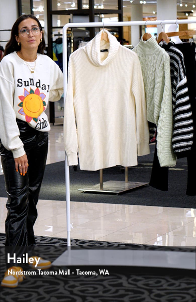 Sayla Cowl Neck Tunic Sweater, sales video thumbnail