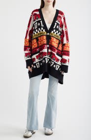Dressed in Lala Vroom Vroom Oversize Cardigan