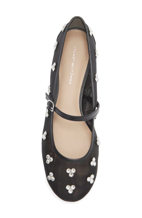 Stuart Weitzman Tammy Crystal Mary Jane Ballet Flat