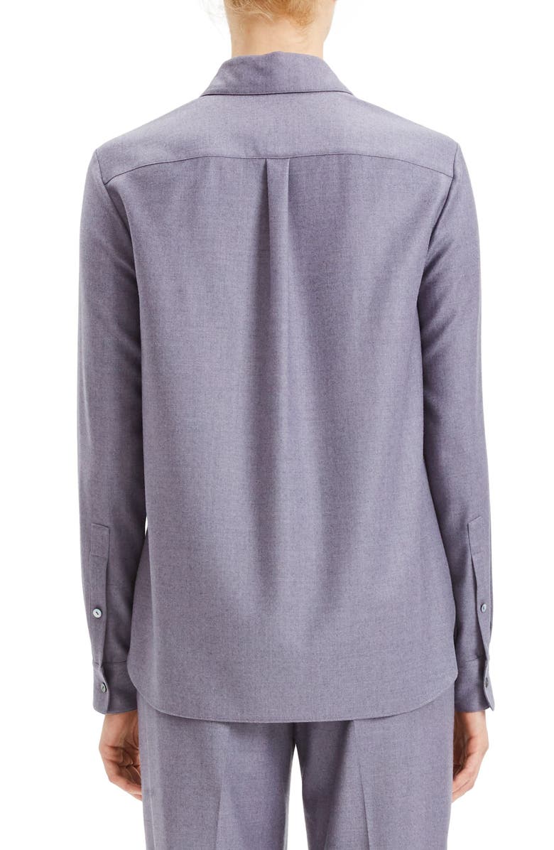 Theory Classic Straight Wool Shirt, Alternate, color,