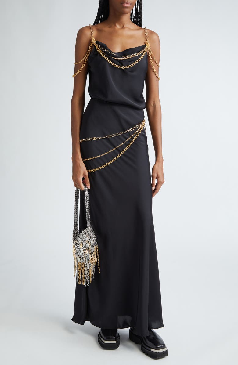 Rabanne Chain Strap Top, Alternate, color,