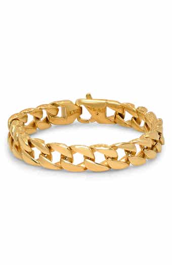 HMY JEWELRY Men's Curb Chain Bracelet
