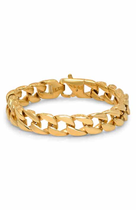 HMY JEWELRY Men's Curb Chain Bracelet