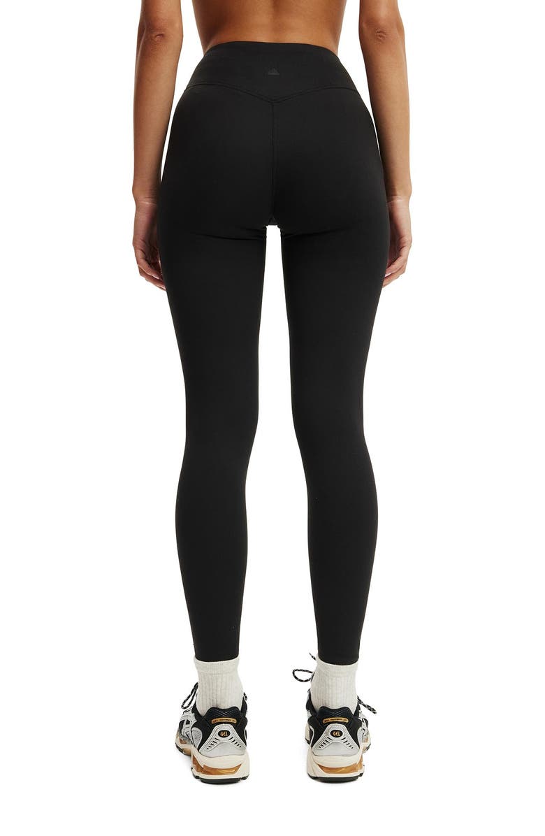 COTTON ON BODY Women's Active Ultra Soft Contour Full Length Tight, Alternate, color, Black
