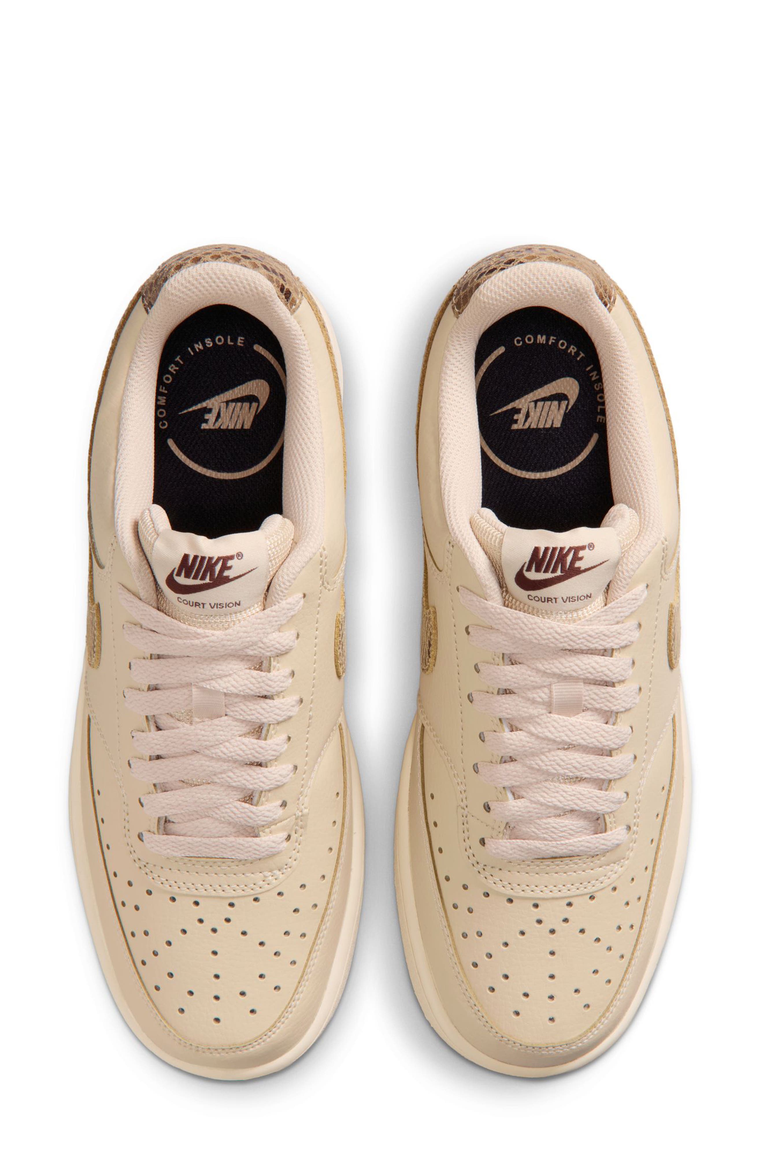 Court Vision Low Profile Sneakers, Alternate, color, SAND DRIFT/ KHAKI/ BLACK