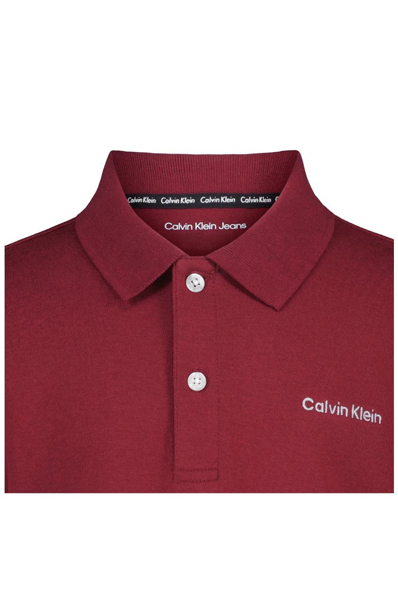 Kids' Cotton Polo, Alternate, color, CABERNET