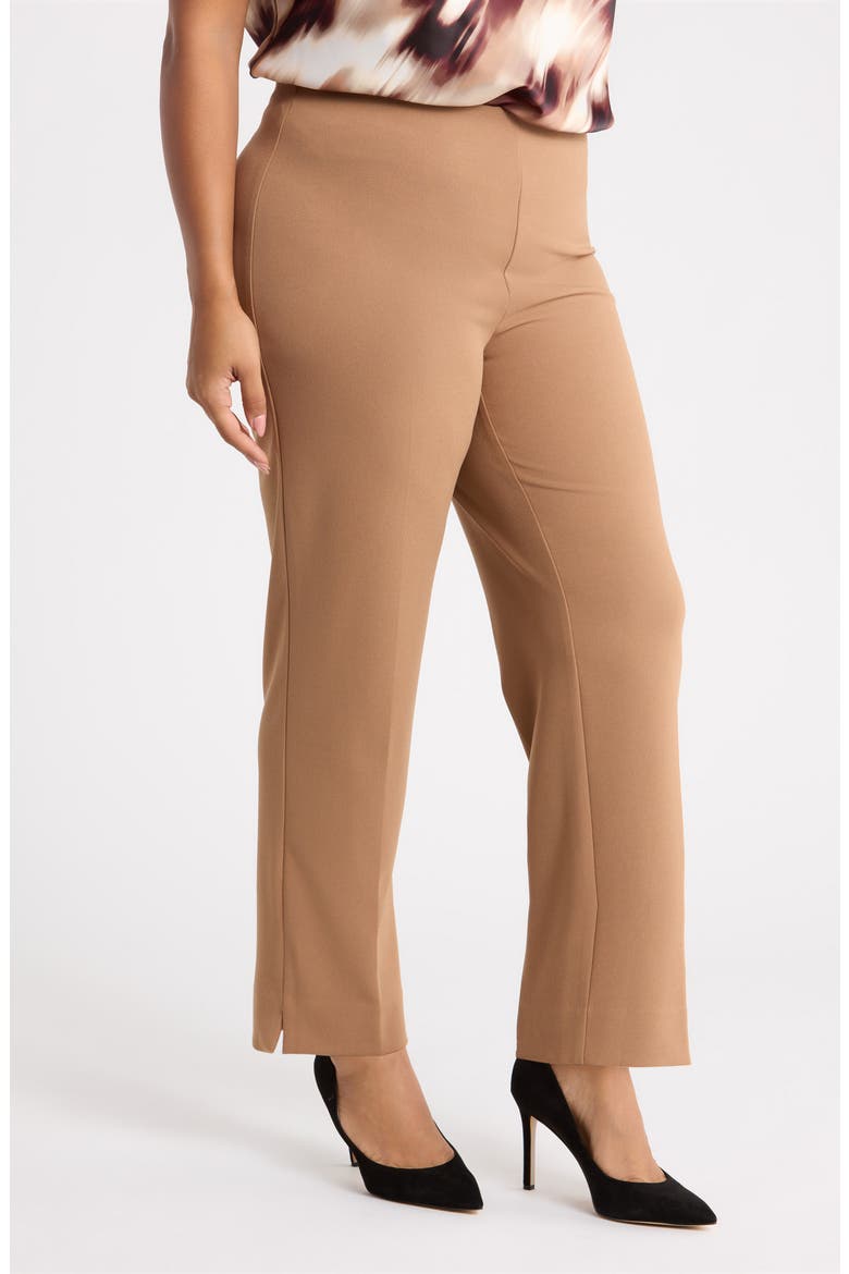 Hollywood Waist Straight Leg Ankle Pants, Alternate, color, VICUNA