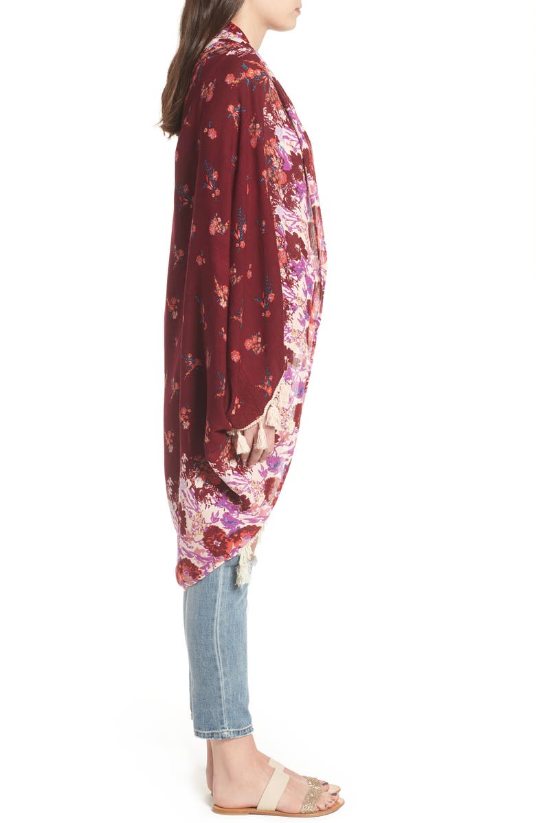 Free People Bali Wrapped In Blooms Shawl, Alternate, color,