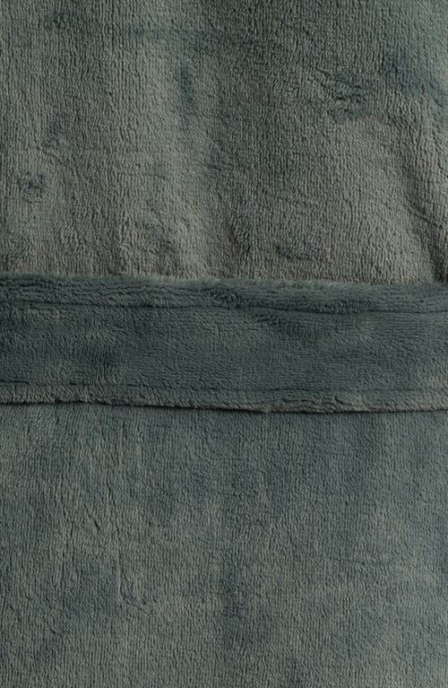Nordstrom Fleece Hooded Robe In Green