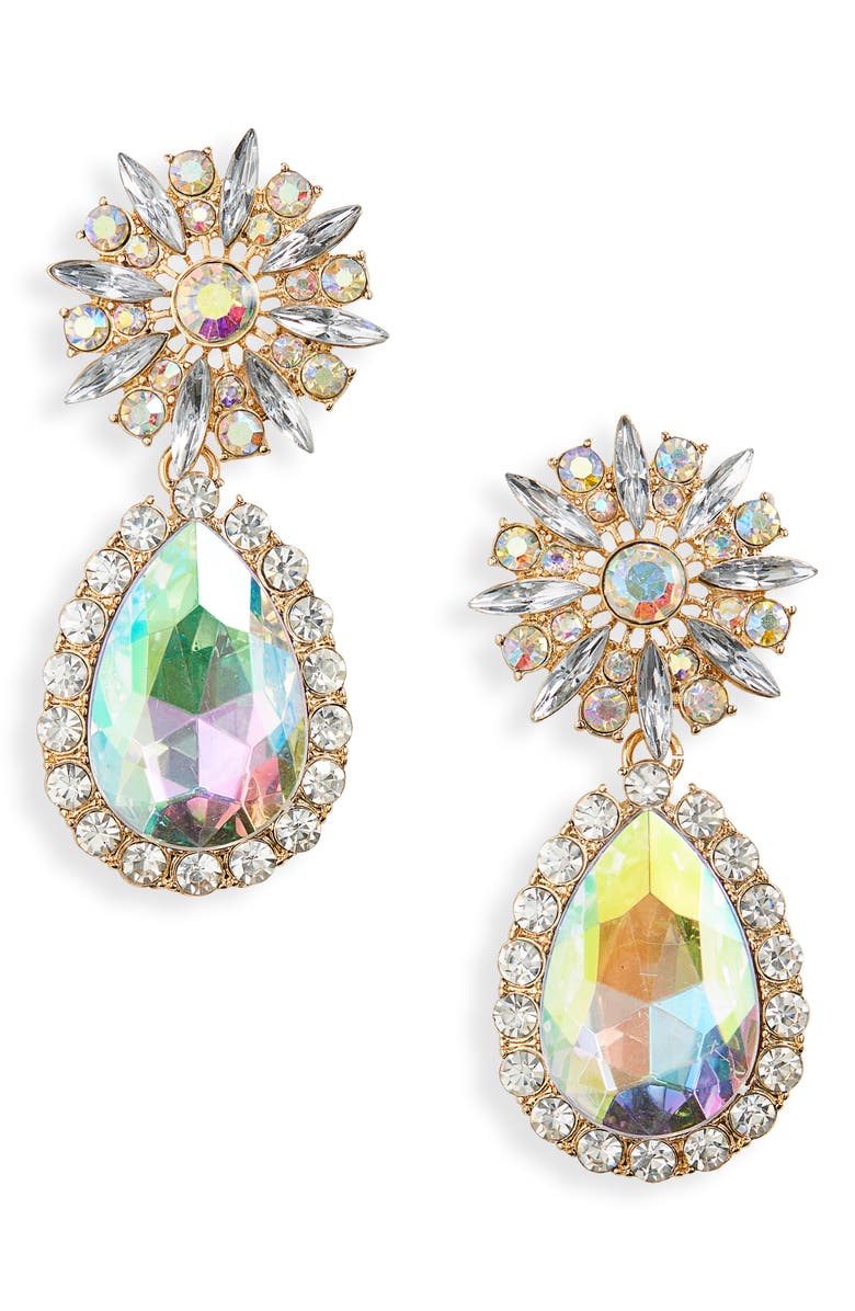 8 Other Reasons A-Glass Stone Accented Drop Earrings, Main, color,