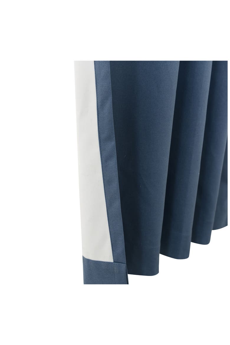 Indoor Cotton Panel Curtain, Alternate, color, BLUE