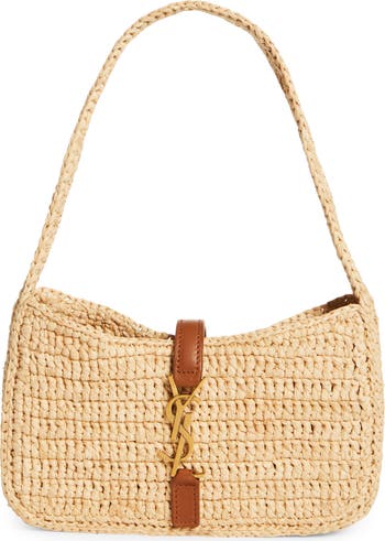 【送料込】SAINT LAURENT LE 5 A 7 ミニ ラフィア バッグ Saint Laurent Mini Le 5 à 7 Raffia Hobo | Nordstrom