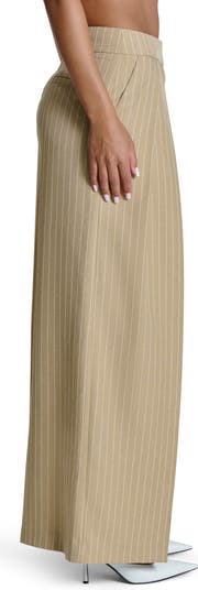 Pinstripe Wide Leg Pants