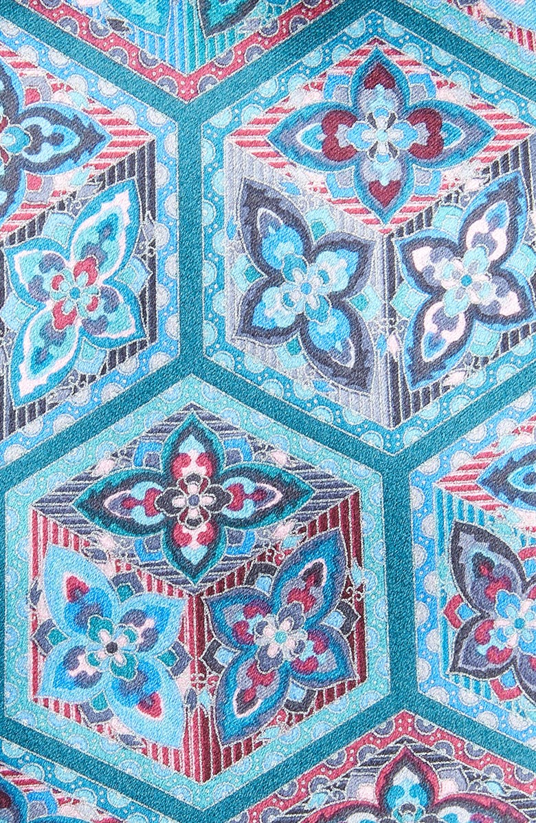 ZEGNA Quindici Geo Silk Tie, Alternate, color, 