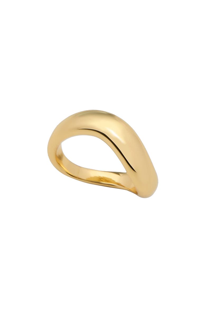 Wavy Band Ring, Alternate, color, GOLD