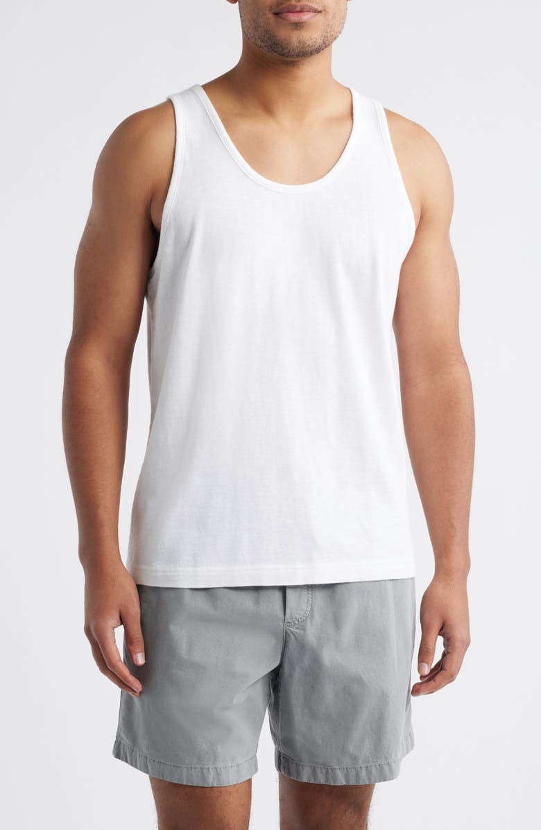 Treasure & Bond Lived-In Slub Cotton Tank, Main, color, White