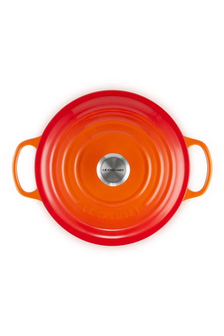 Signature 6.5-Quart Round Enamel Cast Iron Dutch Oven, Alternate, color, FLAME