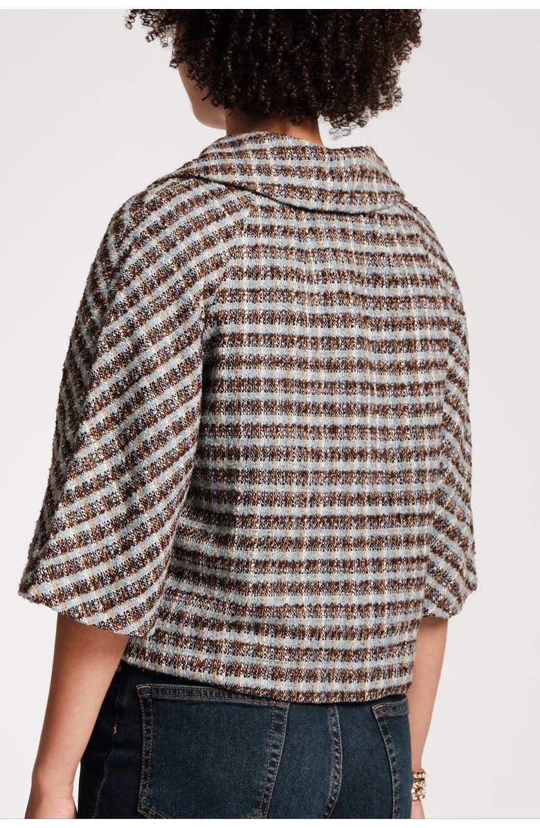 Frances Valentine Day Jacket Park Avenue Plaid Wool, Alternate, color, 