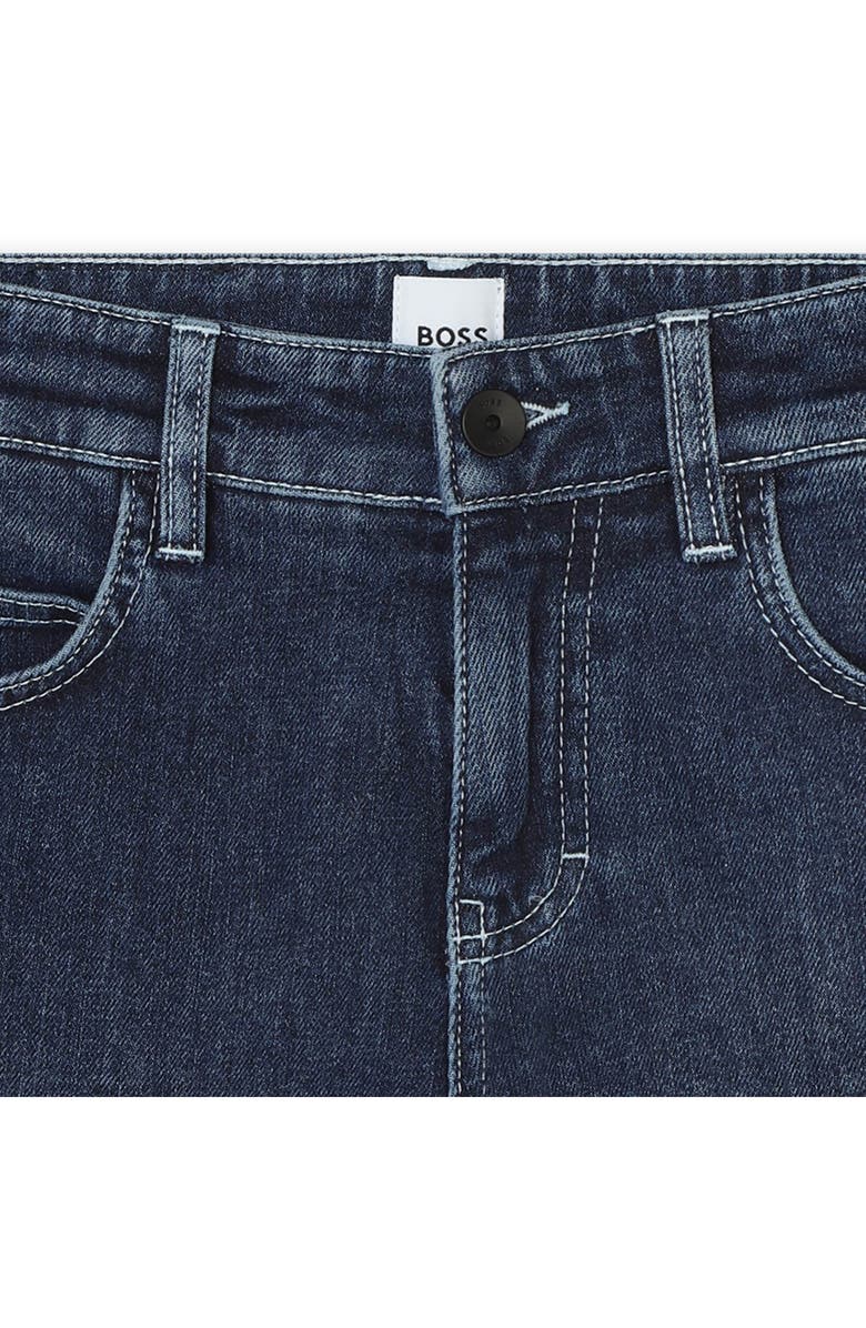 BOSS Kidswear Kids' Denim Bermuda Shorts, Alternate, color,