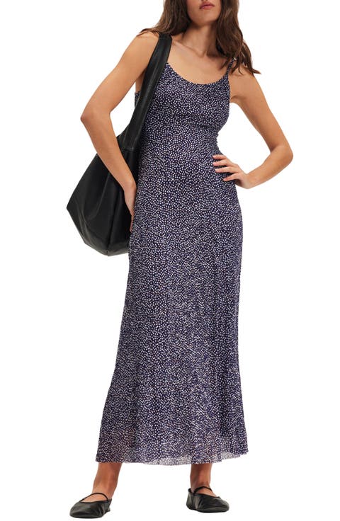 Zoey Printed Low Back Maxi Slipdress