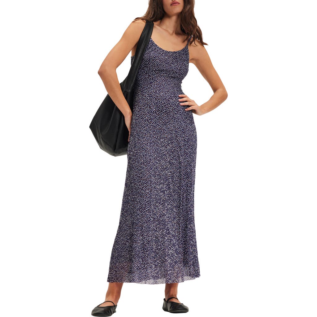 FREE PEOPLE FREE PEOPLE ZOEY PRINTED LOW BACK MAXI SLIPDRESS