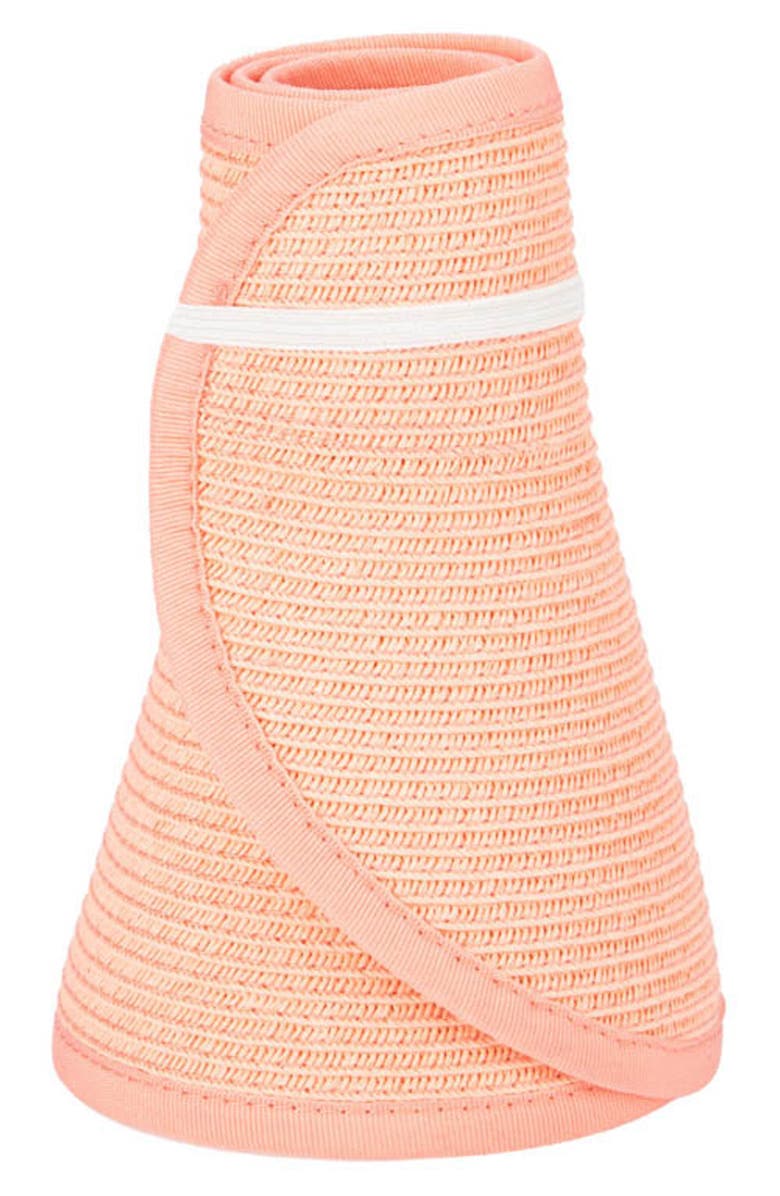 San Diego Hat Large Brim UPF 50+ Visor, Alternate, color, Coral