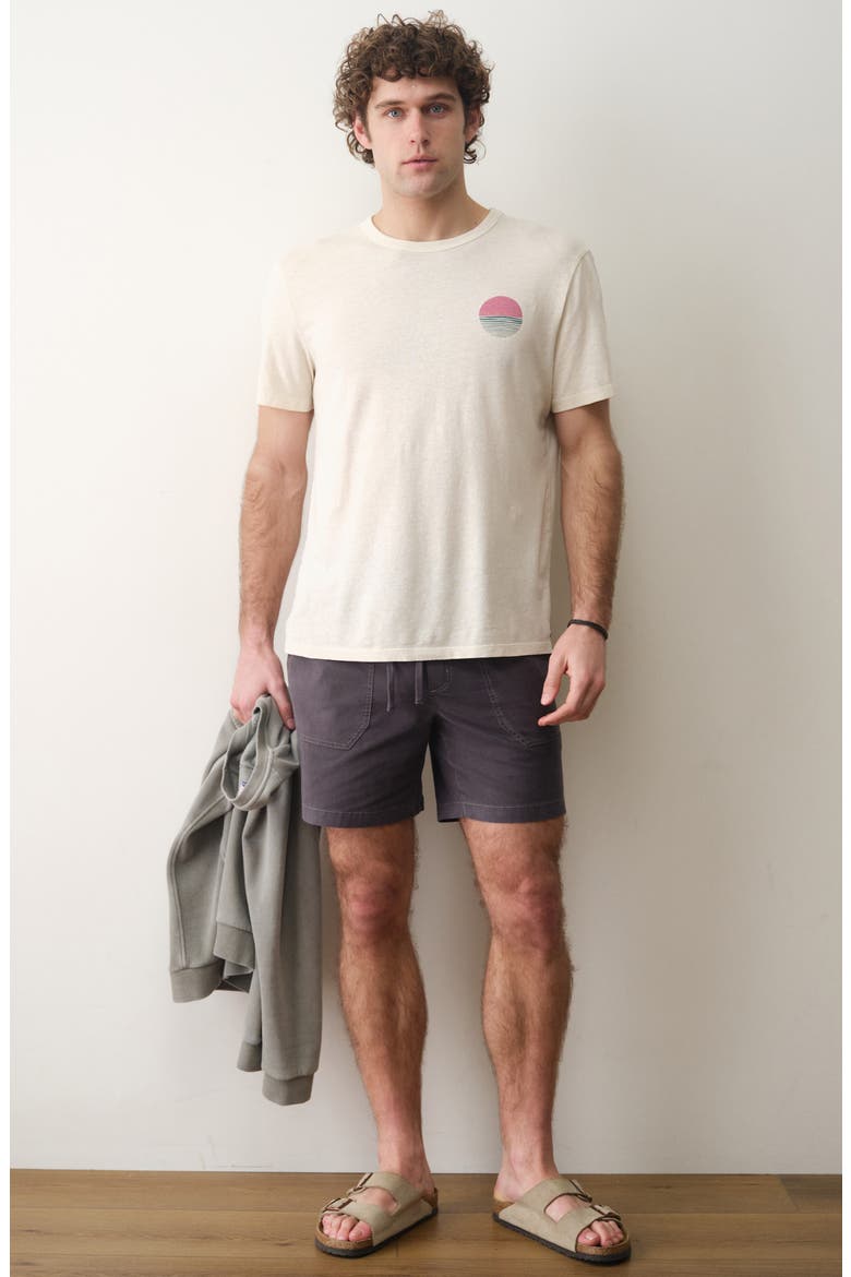 Relaxed Fit Hemp & Cotton Graphic T-Shirt, Alternate, color, WHITECAP
