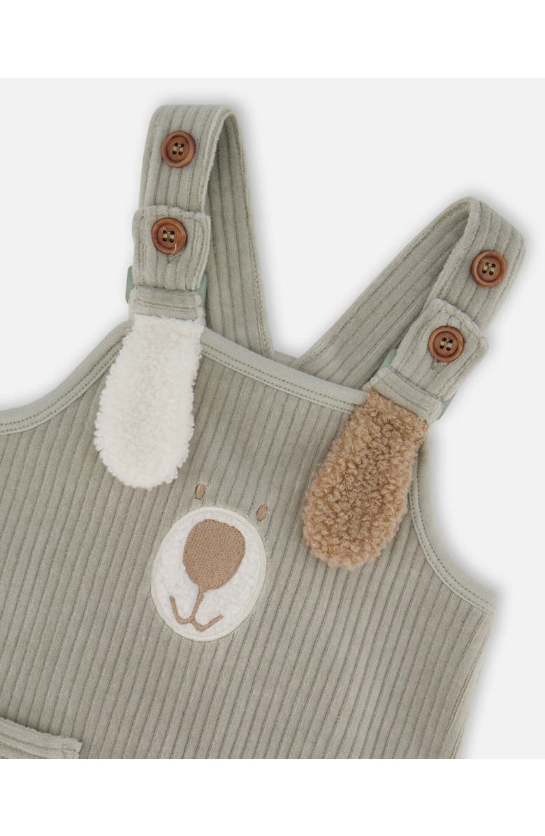 Deux par Deux Allover and Stretchy Corduroy Overalls Set, Alternate, color,