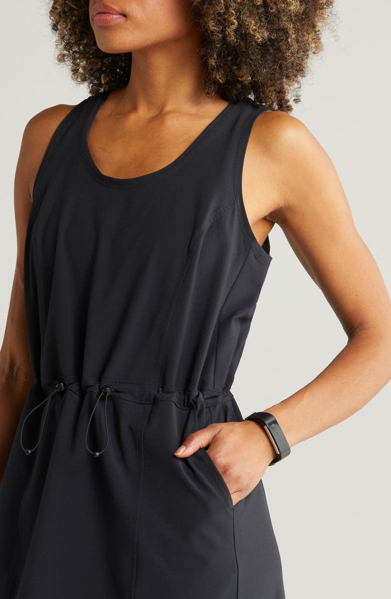 Zella In Flight Drawcord Waist Dress, Alternate, color,