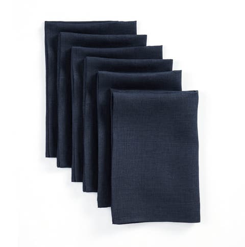 Linen Dinner Napkins - Fete - Set of 6, 20" x 20" Inch