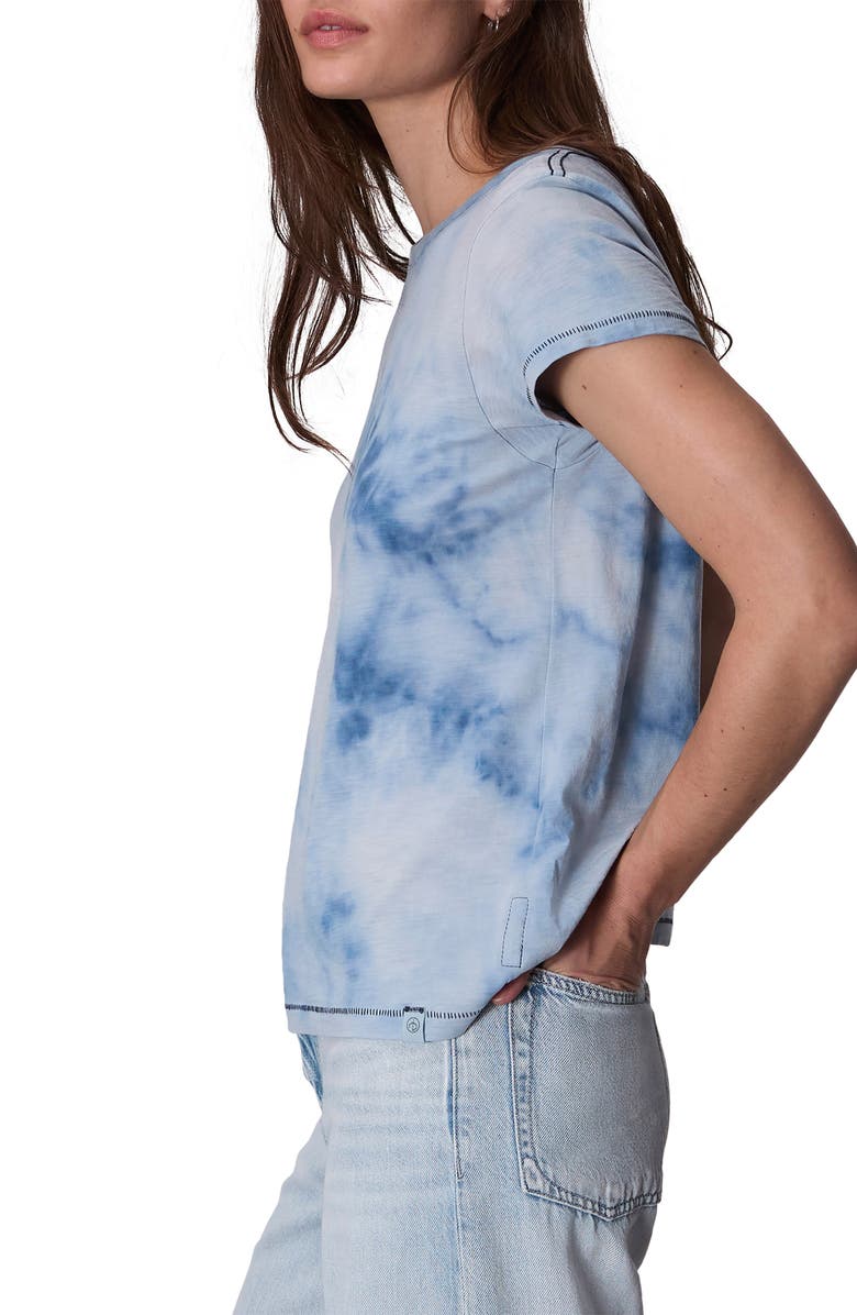 rag & bone The Slub Tie Dye T-Shirt, Alternate, color, Blue Multi