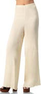 IVONNE Elastic Waistband Pleated Wide-Leg  Pants